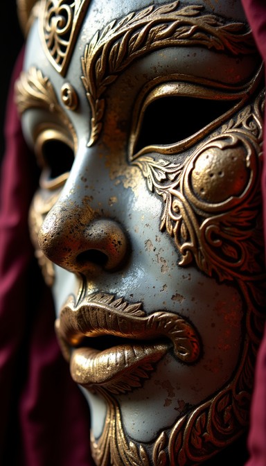 Golden Mask Project Free Golden Mask Detail Image - Mask, Golden, Ornate | Download at ...