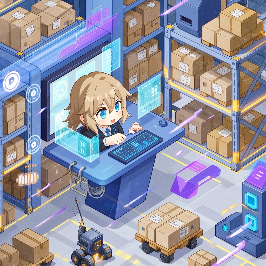 Free Anime Logistics Hub Image - Anime, Logistics, Warehouse | Download ...