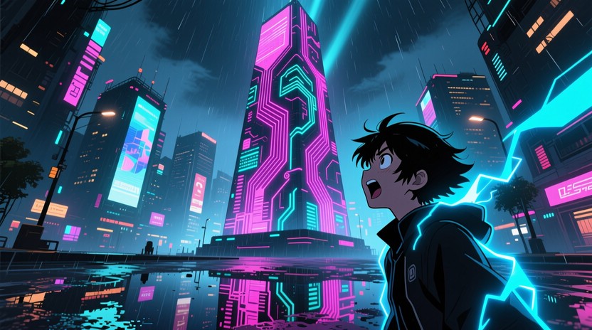 Monolith Backdrop Free Neon Monolith Awe Photo - Cyberpunk, Monolith, Neon | Download at ...