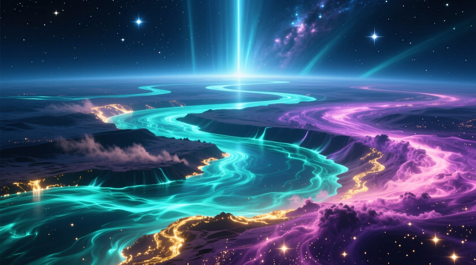 Free Cosmic Rivers Flowing Photo - Cosmic, Rivers, Teal | Download at ...
