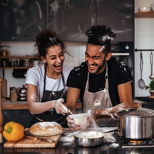 Free Joyful Cooking Moment Image - Couple, Kitchen, Laughter | Download ...