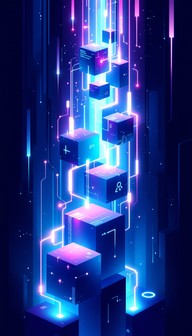 Free Neon Data Cascade Image - Cyberpunk, Neon, Digital | Download at ...
