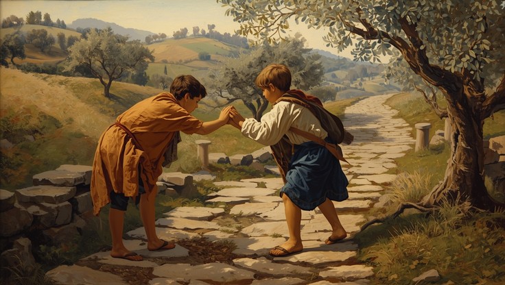 Free Boys Helping Together Image - Boys, Children, Friendship ...
