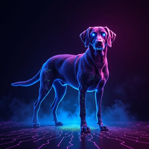 Perro Neon Free Neon Cyber Dog Image - Cyberpunk, Dog, Neon | Download at StockCake