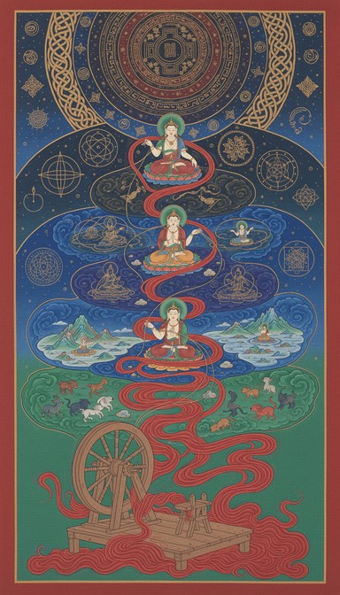 Free Cosmic Fate Spinners Image - Tibetan, Buddhist, Mandala | Download ...