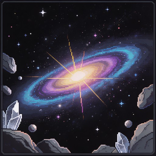 Free Pixel Galaxy Night Image - Pixel, Art, Galaxy | Download at StockCake