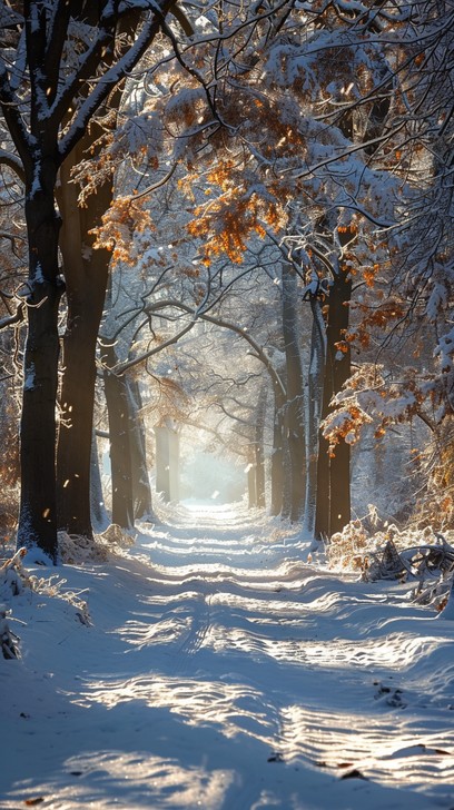 Free Winter Forest Path Photo - Winter, Forest, Path | Download at ...