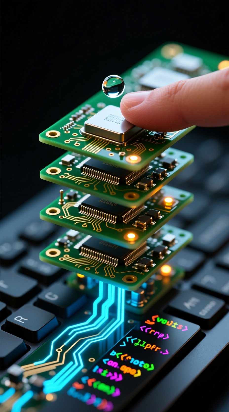 Free Touch Meets Code Photo - Technology, Circuits, Code | Download at ...