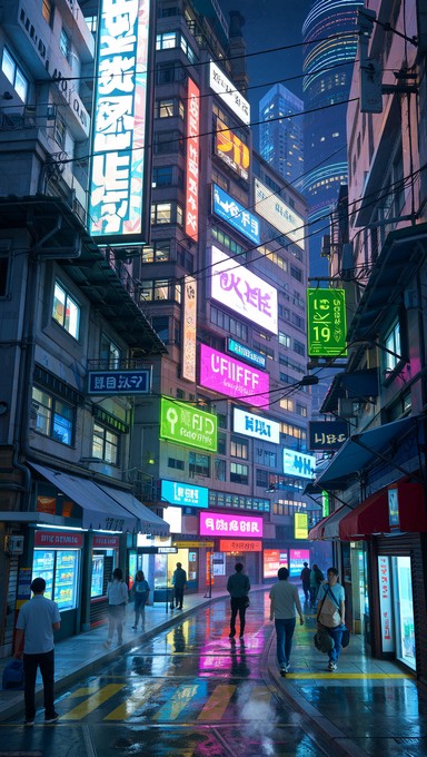 Free Neon Rain Alley Image - Cyberpunk, Neon, Futuristic | Download at ...