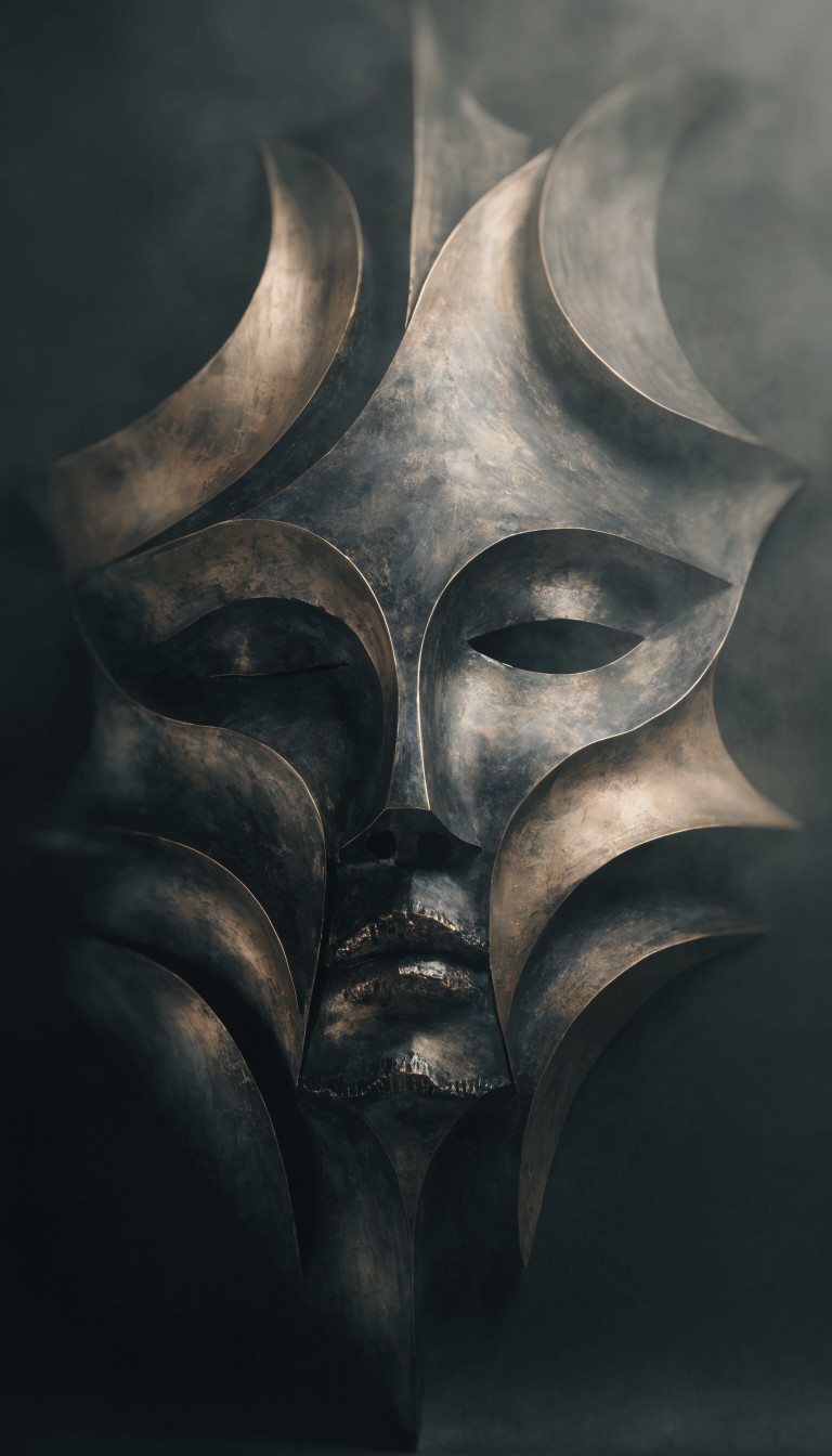Golden Mask Project Free Golden Mask Sculpture Image - Mask, Sculpture, Abstract | Download ...