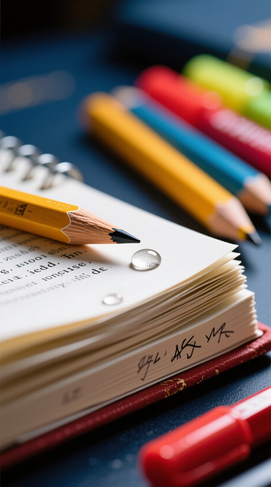 Free Study Tools Beauty Photo - Pencils, Notebook, Highlighters ...