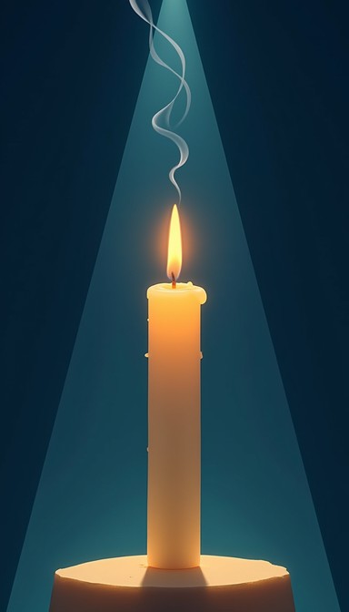 Light Rays From Candle Free Lonely Candle Glow Image - Candle, Flame, Darkness | Download at ...