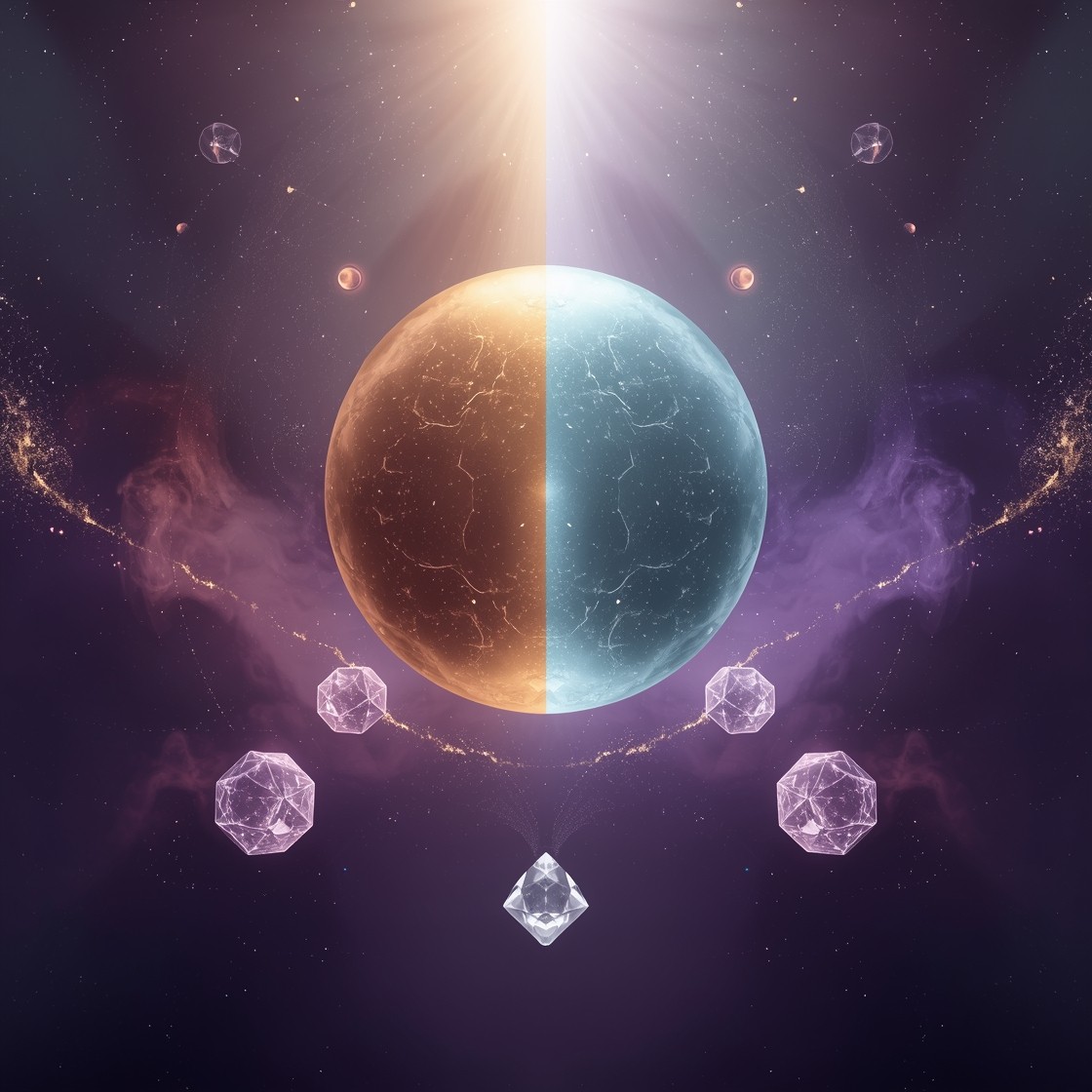 Free Cosmic Balance Illuminated Image - Balance, Harmony, Duality ...