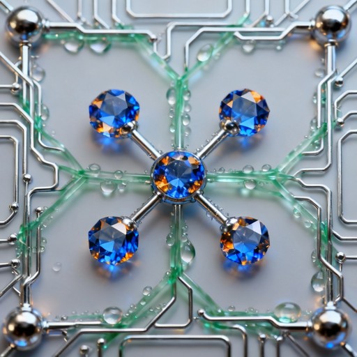 Crystal Network Patterns Free Crystalline Data Nexus Image - Network, Crystal, Blue | Download ...