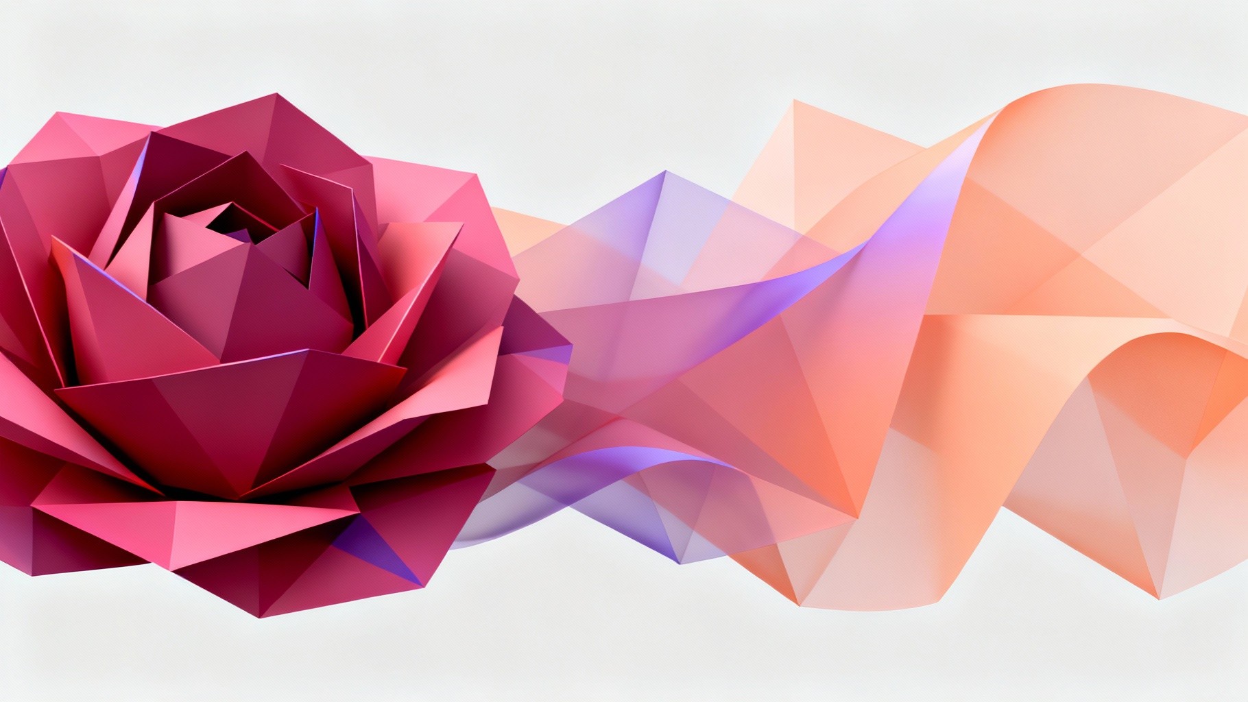 Free Geometric Rose Cascade Photo - Geometric, Rose, Gradient ...