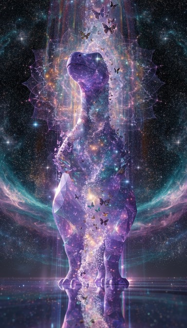 Free Cosmic Dinosaur Transformation Image - Dinosaur, Purple, Cosmic ...