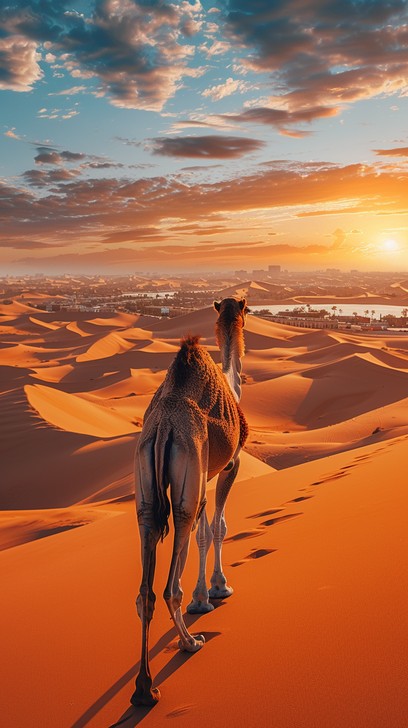Free Sunset, Camel, Desert Image - Desert, Sunset, Camel | Download at ...