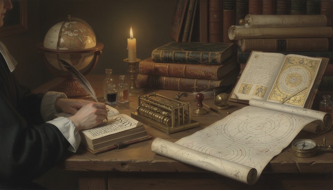 Scientists Workspace Renaissance Free Renaissance Scholar's Workspace Image - Scholar, Desk, Books ...