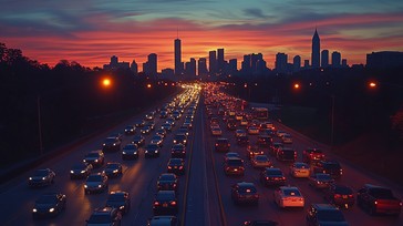 Free Sunset traffic jam Image - Sunset, Traffic, City | Download at ...
