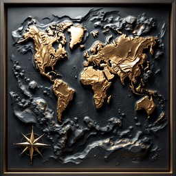 Statues World Map Free Sculptural World Map Image - Worldmap, Bronze, Relief | Download ...