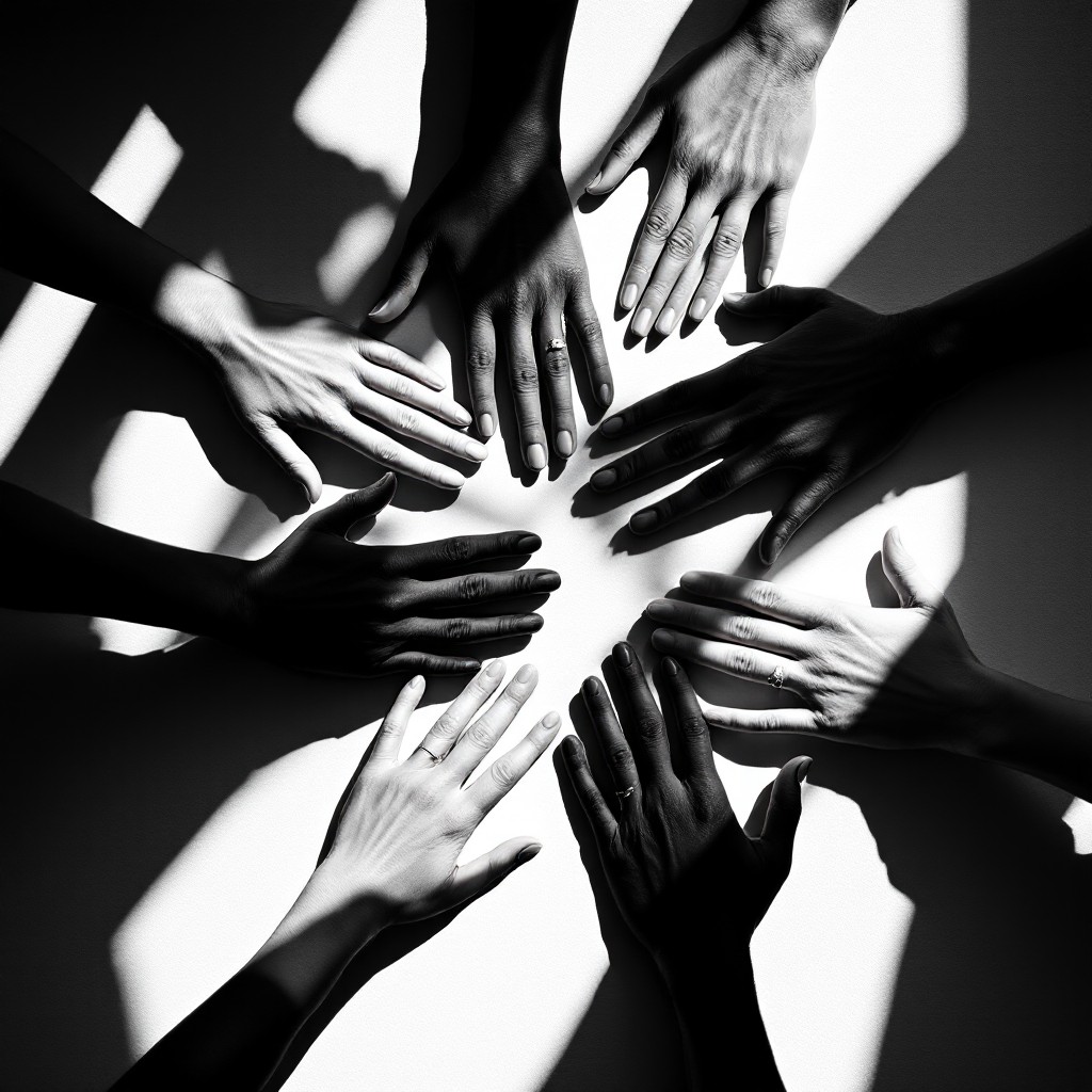 Hand F Unity Free Hands Creating Unity Image - Unity, Hands, Circle | Download at ...