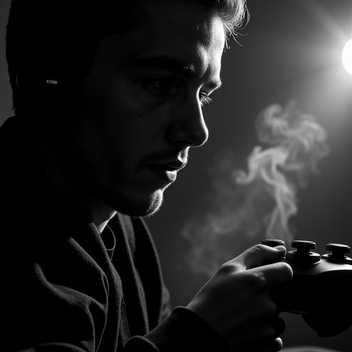 Free Gamer in Shadow Image | Download at StockCake