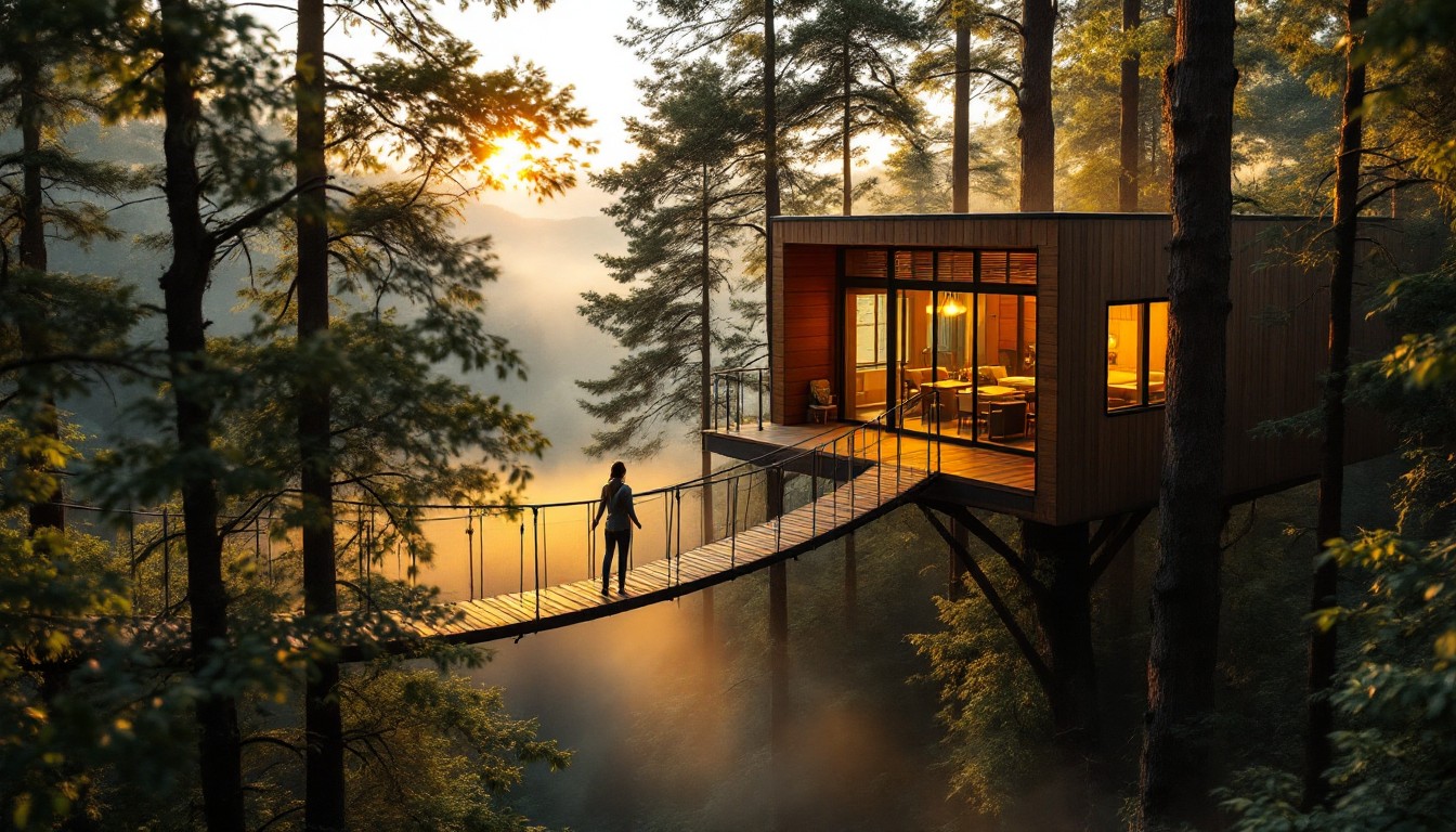 Free Luxurious Forest Retreat Image - Treehouse, Glamping, Forest ...