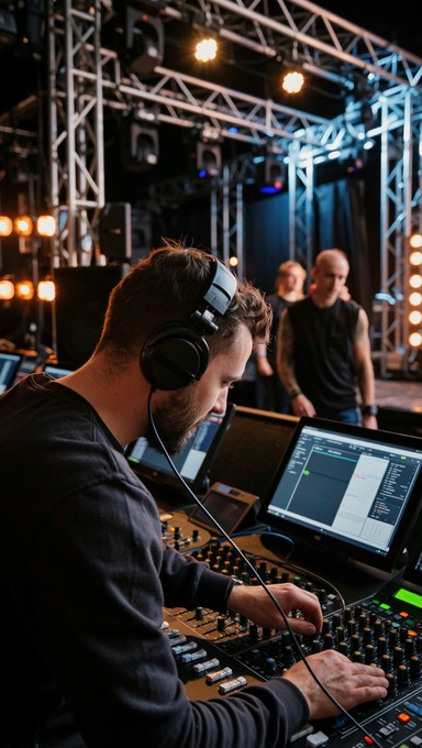 Entertainment Engineer Free Behind Stage Production Image - Backstage, Production, Engineer ...