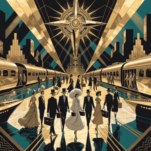 Free Art Deco Journey Image - Illustration, Vintage, Travel | Download ...