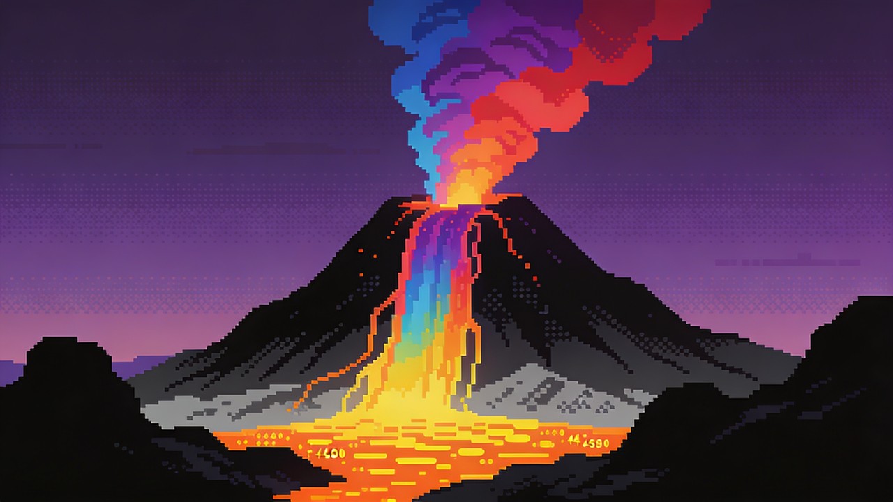 Volcano Color Rgb Free Rainbow Volcano Eruption Image - Volcano, Eruption, Pixel ...