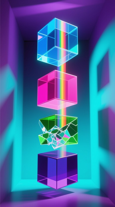 Free Spectrum Cube Illusion Image - Cube, Gradient, 3d | Download at ...