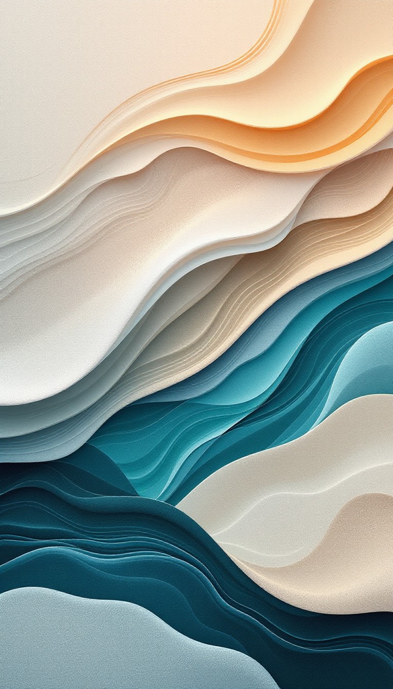 Free Flowing Ocean Layers Image - Abstract, Waves, Teal | Download at ...