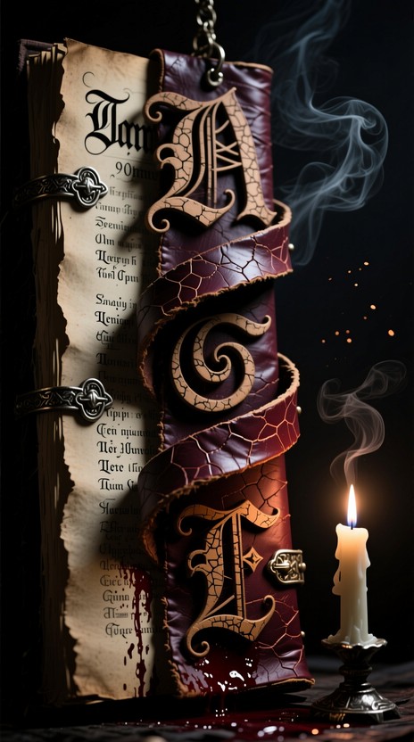 Free Ancient Forbidden Letters Photo - Gothic, Leather, Calligraphy ...
