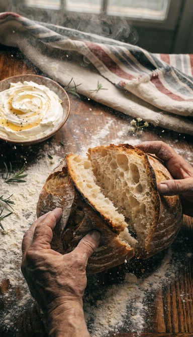Free Breaking Fresh Bread Image - Bread, Sourdough, Baking | Download ...