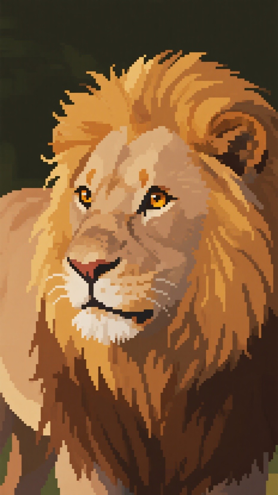 Free Majestic Pixel Lion Image - Lion, Pixel, Majestic | Download at ...