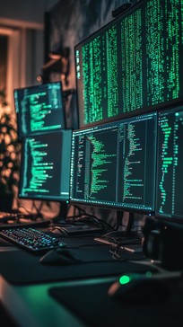 Free Coding Workstation Setup Image - Coding, Technology, Software ...