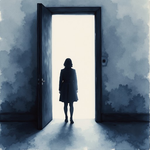 Free Between Two Worlds Image - Silhouette, Doorway, Watercolor ...