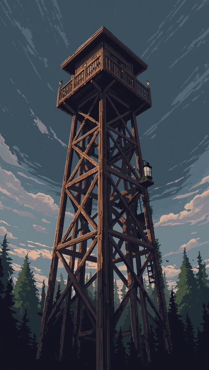Pixels Graphics Watchtower Free Wooden Tower Rising Image - Watchtower, Tower, Lookout | Download ...