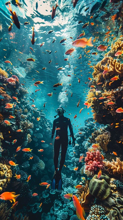 Free Oceanic Diving Adventure Image - Diver, Ocean, Coral | Download at ...