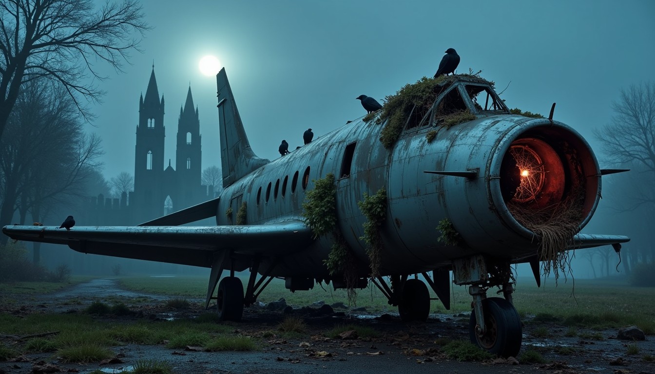 Spooky Flight Free Haunted Jet Graveyard Photo - Abandoned, Aircraft, Atmospheric ...