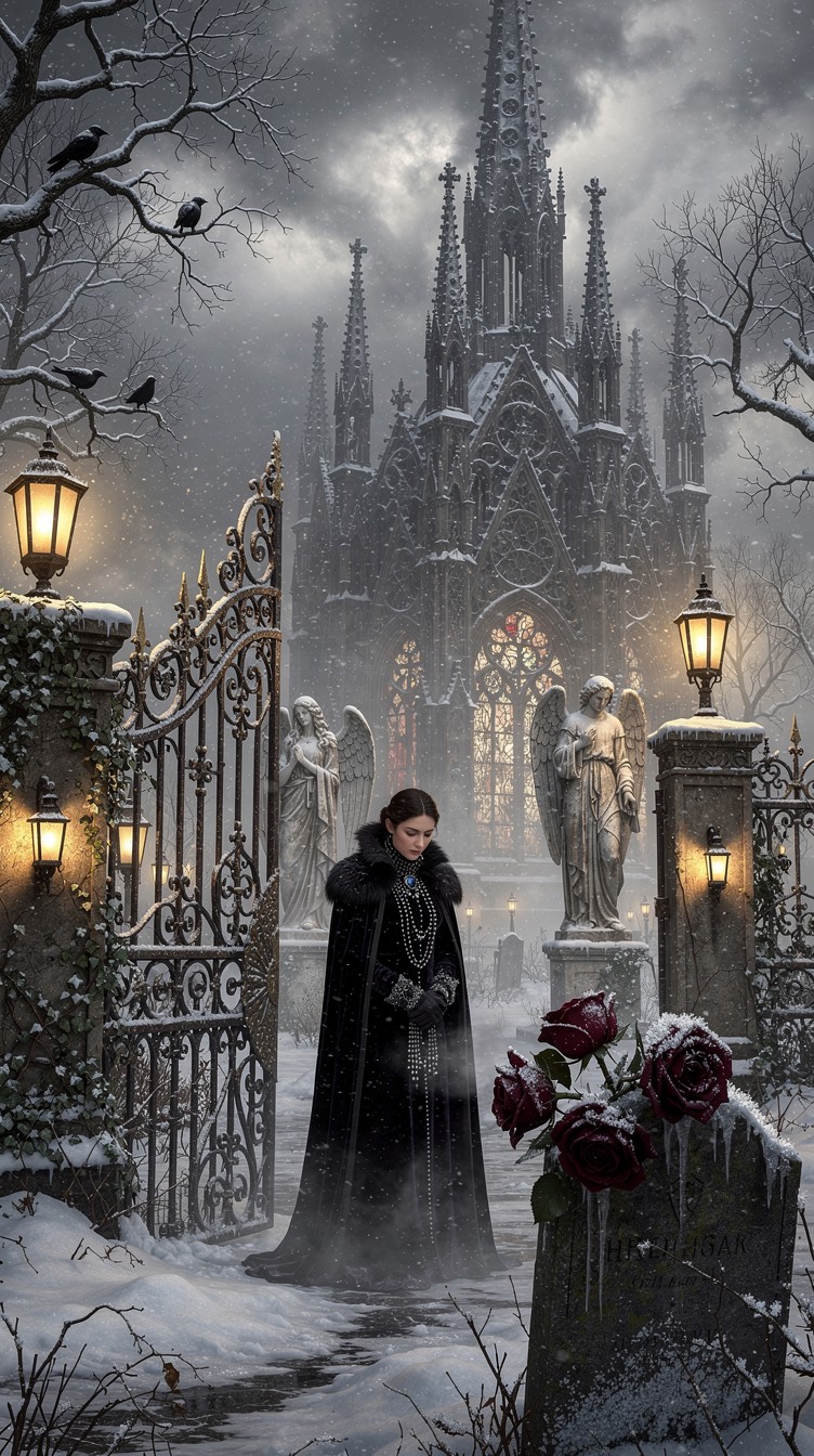 Free Gothic Winter Mourning Image - Gothic, Victorian, Cemetery ...