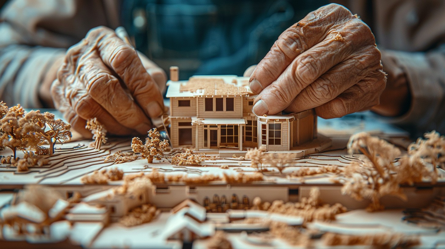 Free Architectural Model Craft Image - Craftsmanship, Elderly, Hands ...