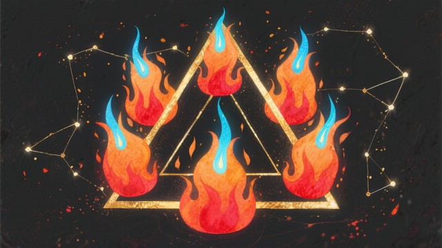 Triangular Flames Free Celestial Fire Alchemy Image - Flame, Triangle, Sacred | Download ...