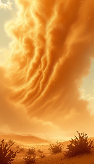Free Desert Storm Fury Image - Sandstorm, Desert, Sketch | Download at ...