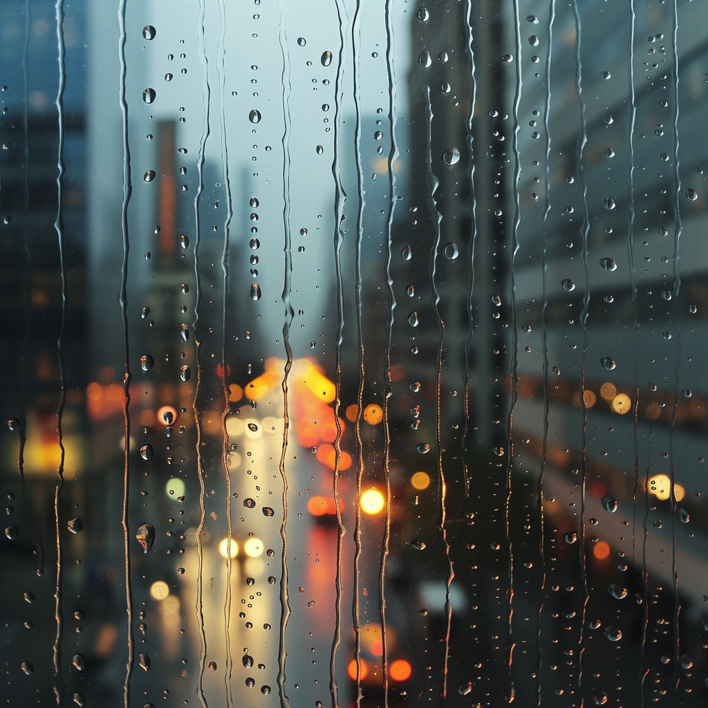 Free Rainy Cityscape View Image - Raindrops, Cityscape, Twilight ...