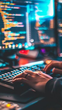 Free Coding Workstation Glow Image - Coding, Technology, Computer ...