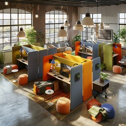 Free Colorful Office Space Image - Office, Workspace, Color | Download ...