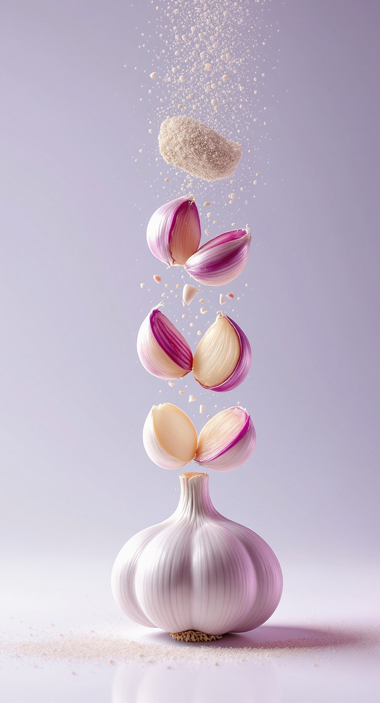 Free Deconstructed Garlic Study Image | Download at StockCake