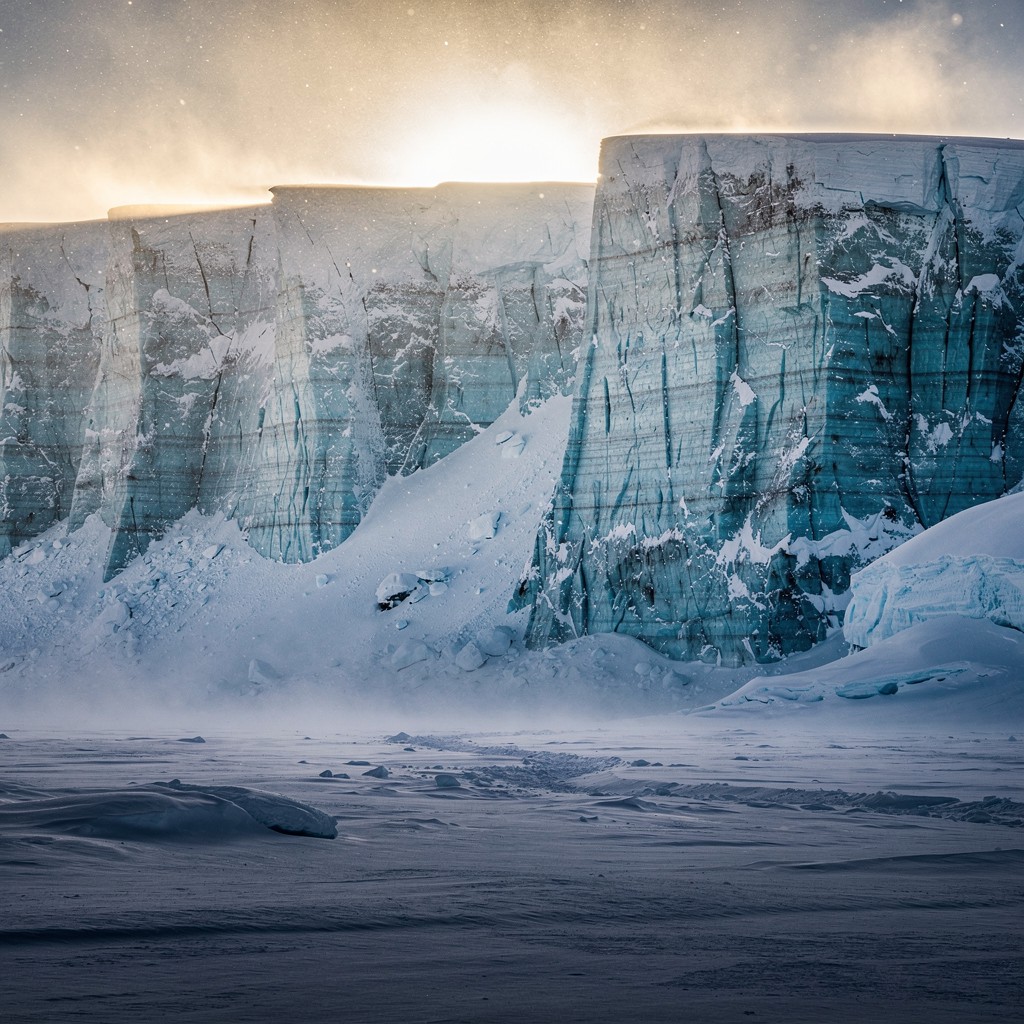 Free Backlit Ice Wall Image - Ice, Glacier, Cliff | Download at StockCake