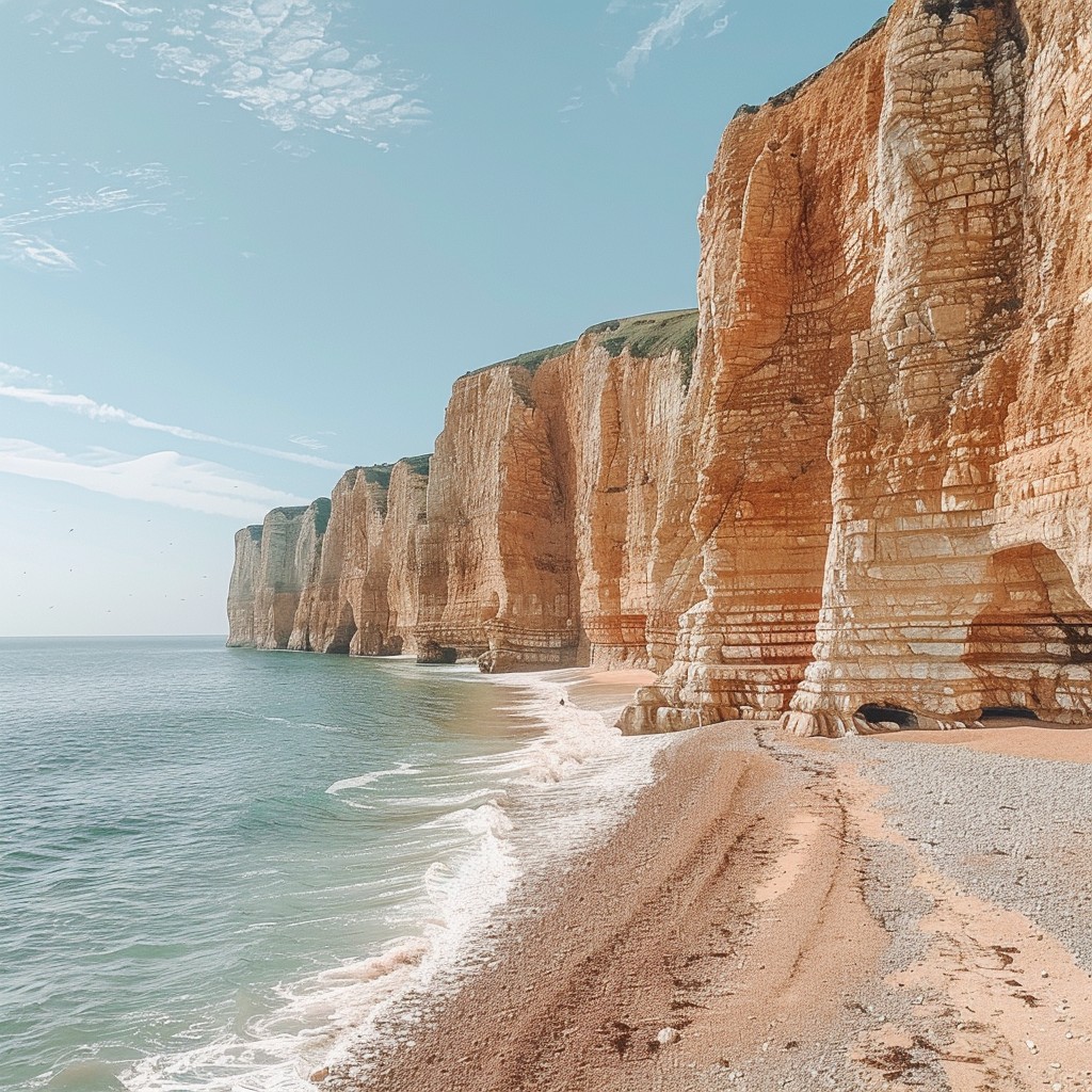 Free Majestic Cliffside Beach Image - Beach, Cliffs, Sea | Download at ...